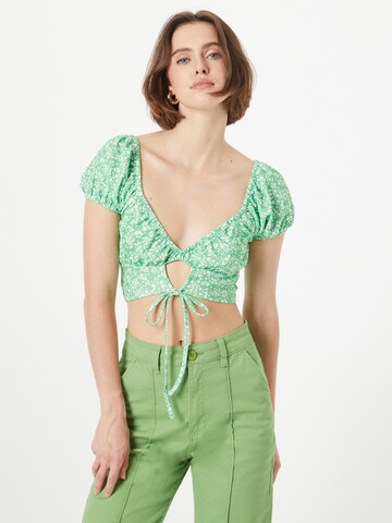 NLY by Nelly Blouse in Groen: voorkant