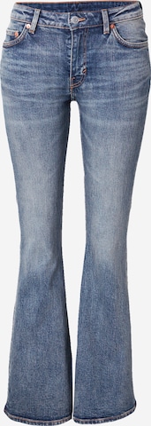 WEEKDAY جينز ذات سيقان واسعة جينز 'Flame' بلون أزرق: الأمام