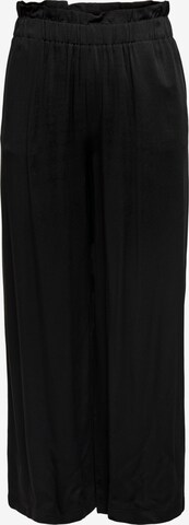 Wide Leg Pantalon 'Caly' ONLY en noir : devant