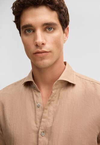 STRELLSON Regular fit Button Up Shirt 'Ceasar' in Beige