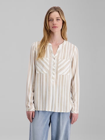TIMEZONE Blouse 'Henley' in Beige: front