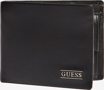 GUESS Wallet 'New Boston' in Black: front