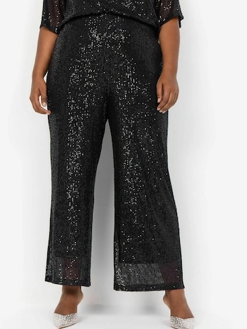 Wasabi Concept Regular Broek 'Kathrine' in Zwart: voorkant