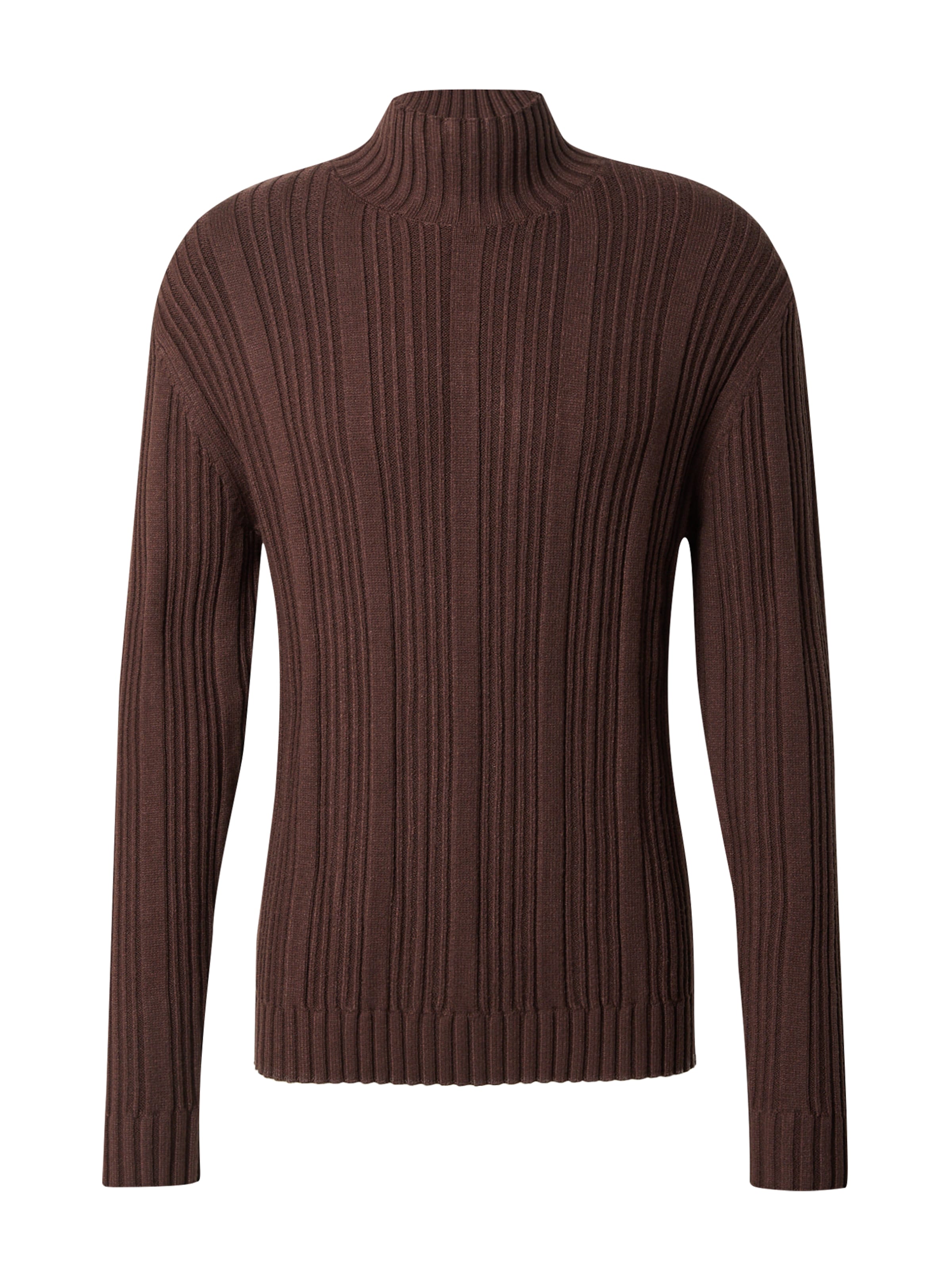 DAN FOX APPAREL Pullover 'Devran' in dunkelbraun, Produktansicht