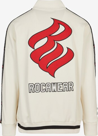 ROCAWEAR Übergangsjacke 'Wythe Track' in Weiß