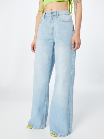 TOMORROW Wide leg Jeans 'Kersee' in Blauw: voorkant