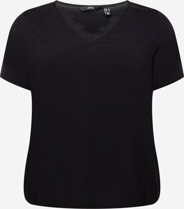 Vero Moda Curve Shirt 'NADS' in Black: front