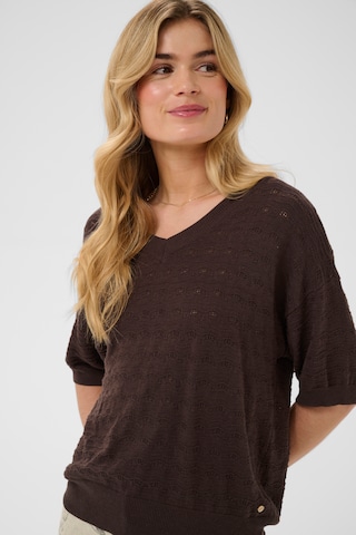 Pull-over 'CRAnnali' Cream en marron