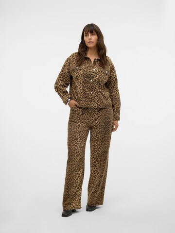 Vero Moda Curve Wide leg Jeans 'VMCTESSA' in Beige