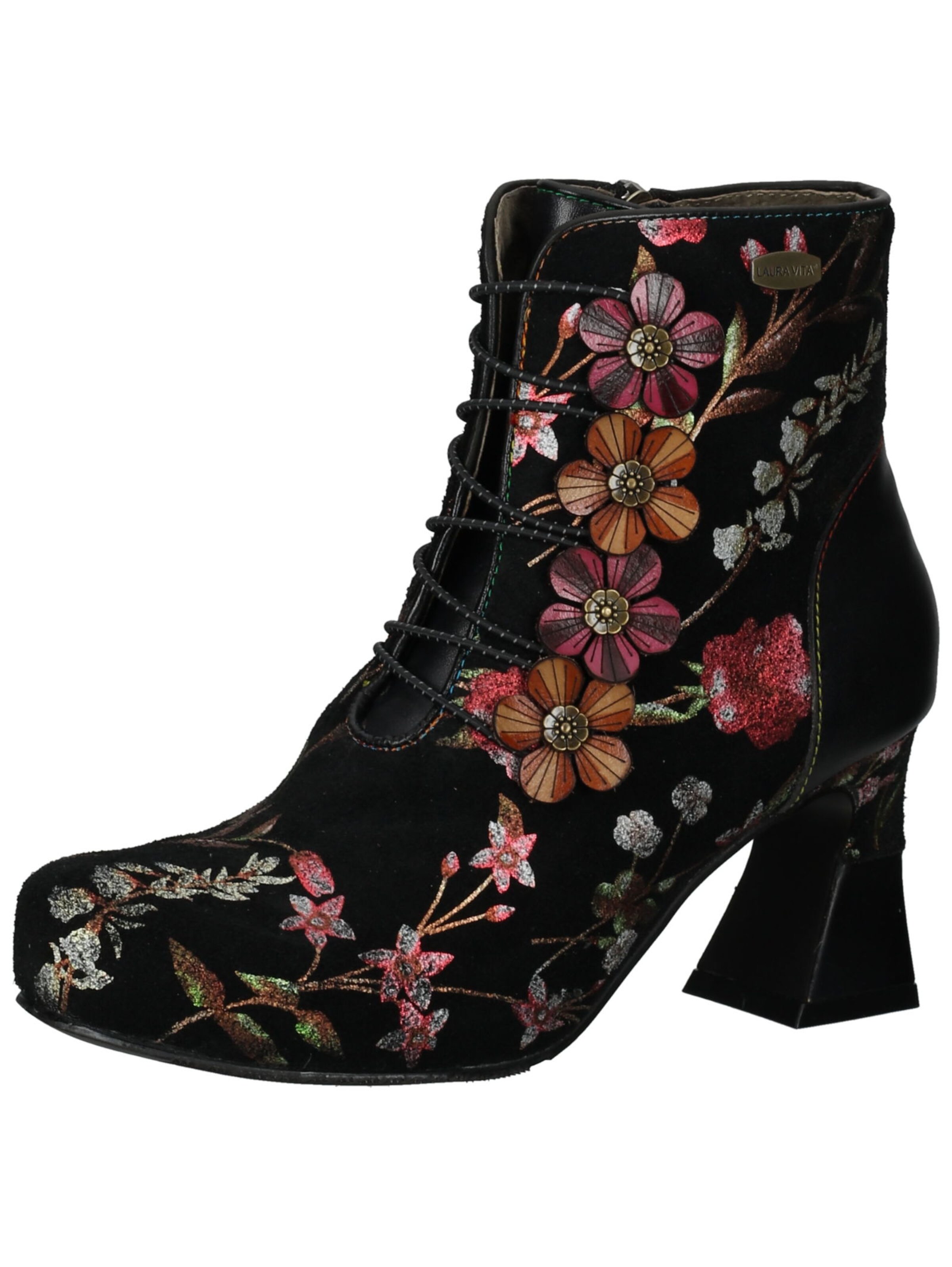 Bottines à lacets Laura Vita en noir : devant