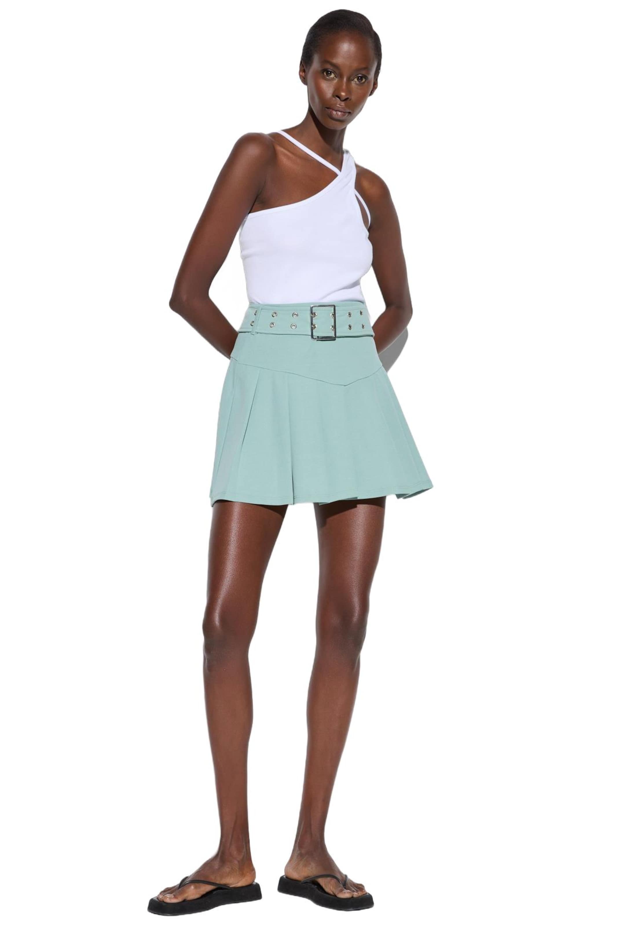 No Matter What Skirt in Green