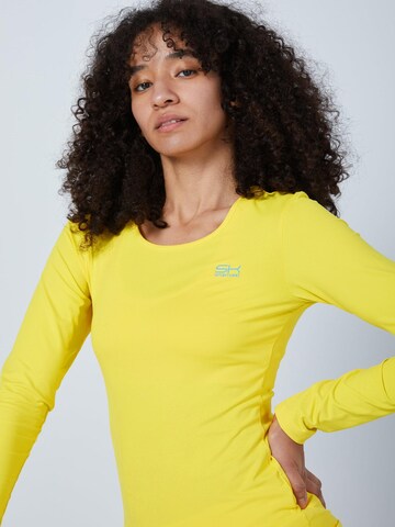SPORTKIND Funktionsshirt 'Longsleeve Shirt'‌‌‌‌‌‌‌‌‌ in Gelb: Vorderseite