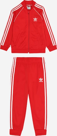 ADIDAS ORIGINALS Szabványos Jogging ruhák 'Adicolor Sst' - piros: elől