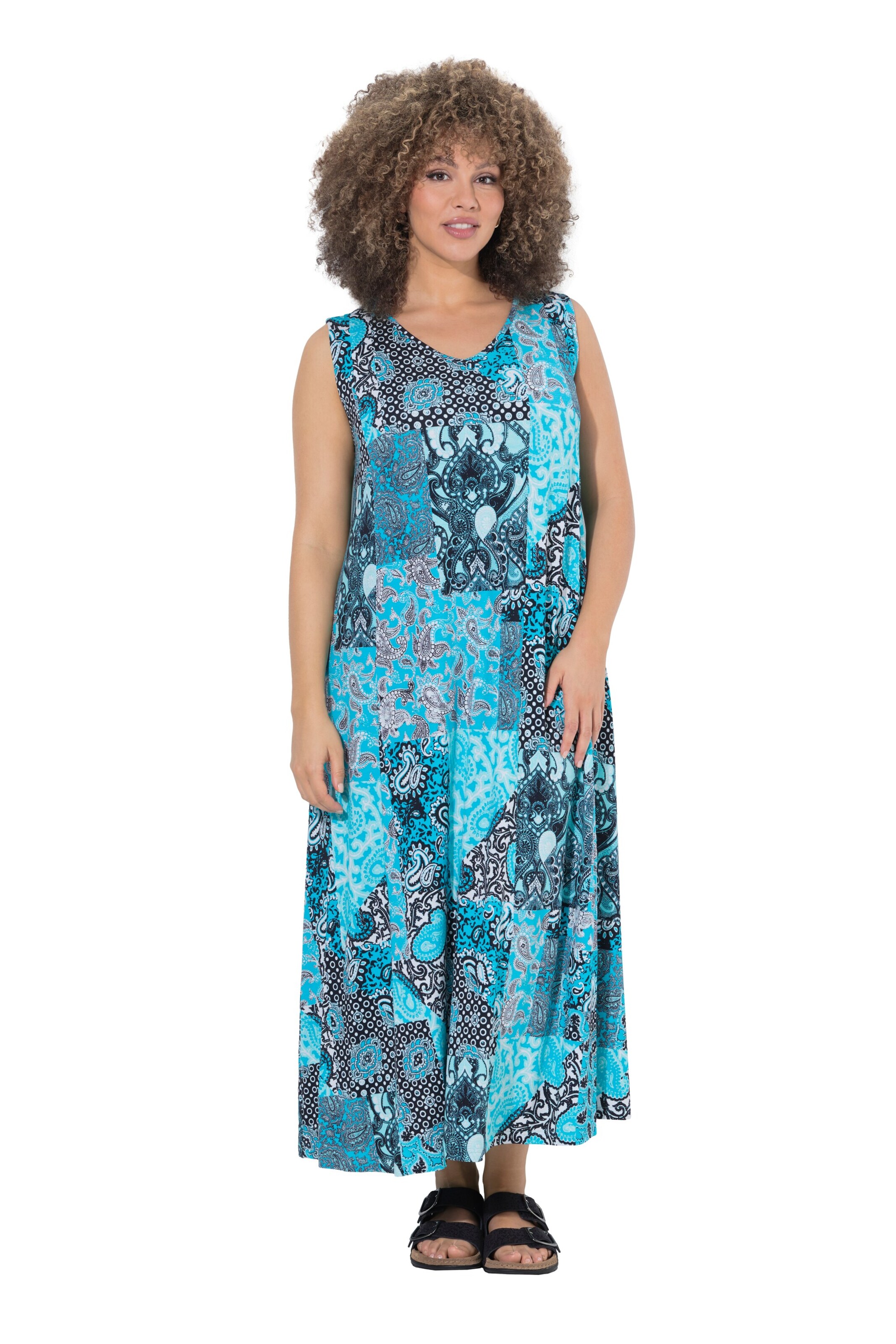 Ulla Popken Jurk in Blauw: voorkant