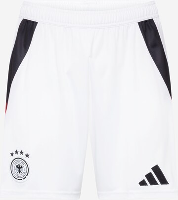 ADIDAS PERFORMANCE Regular Workout Pants 'DFB 24' in White: front