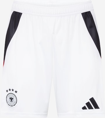 ADIDAS PERFORMANCE Regular Workout Pants 'DFB 24' in White: front