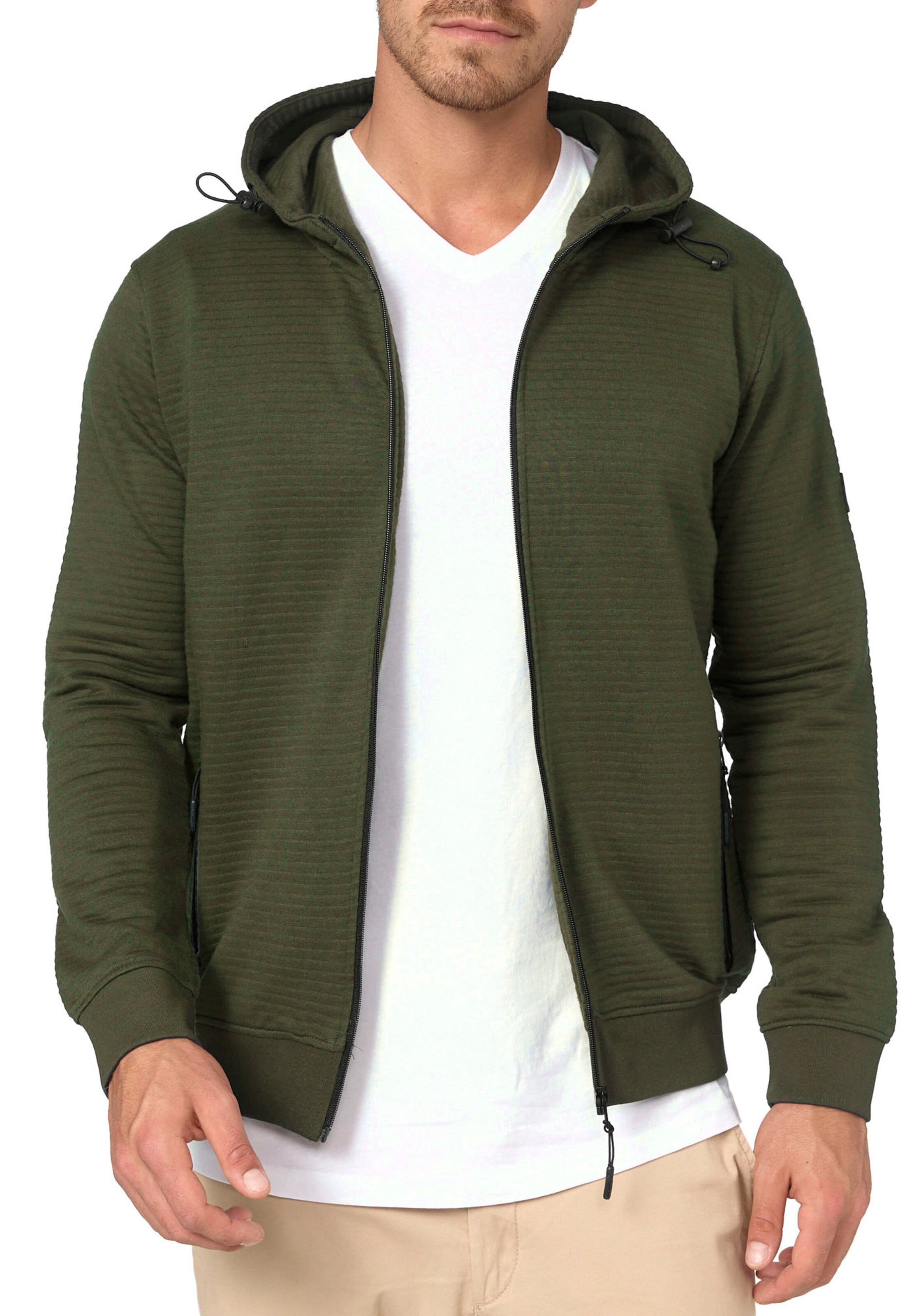 INDICODE JEANS Sweatjacke in Grün