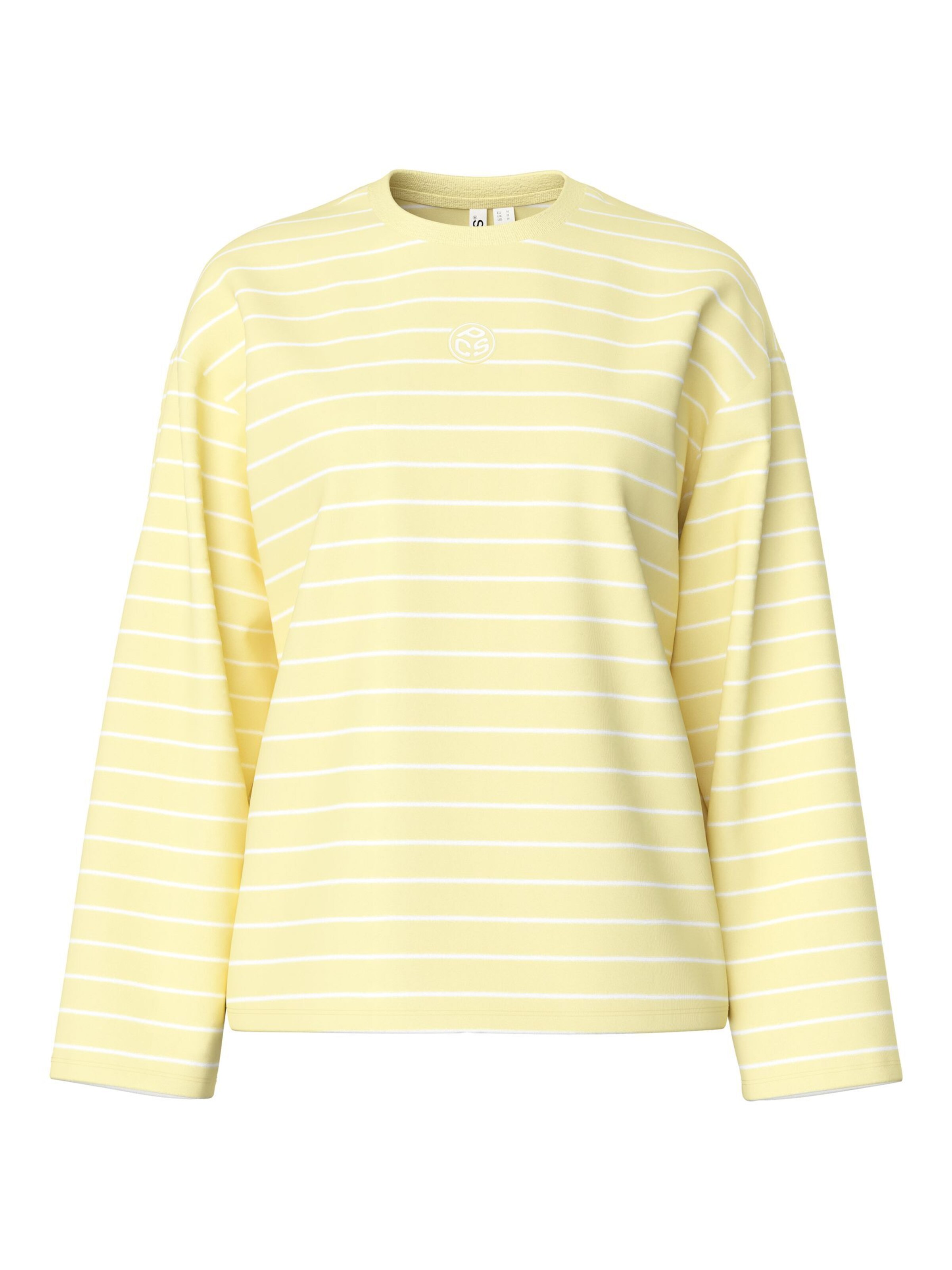 Maglietta 'PCSADIE BARREL' di PIECES in beige: frontale