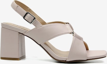 Celena Strap sandal 'Christel' in Beige