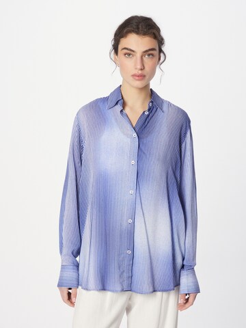 WEEKDAY Bluse in Blau: predná strana