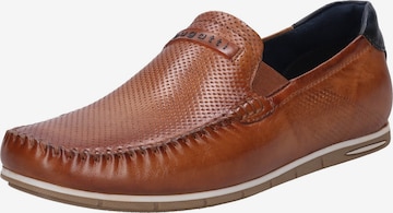 bugatti Moccasins in Brown: front