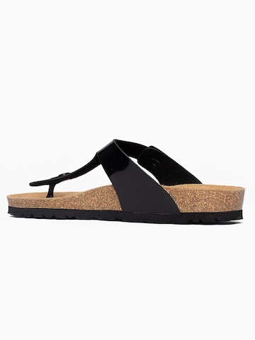 Bayton T-Bar Sandals 'Mercure' in Black