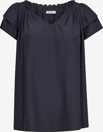 Chemisier 'Sunrise' co'couture en bleu : devant