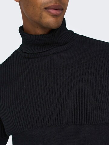 Pull-over Only & Sons en noir