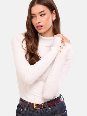 Lipsy Pulover | bela barva: sprednja stran