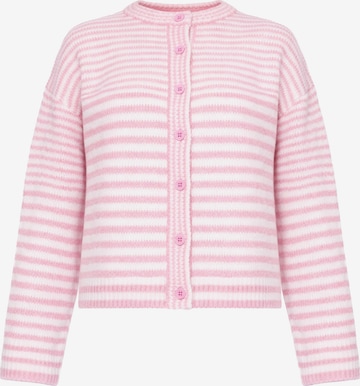 SASSYCLASSY Knit Cardigan in Pink: front