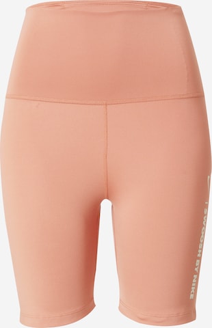 Skinny Pantalon de sport 'ONE' NIKE en rose : devant