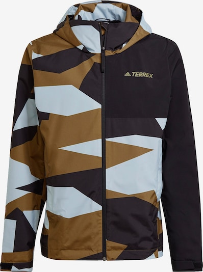 adidas Terrex Regenjacke 'TERREX Multi RAIN.RDY ' in blau / grün, Produktansicht