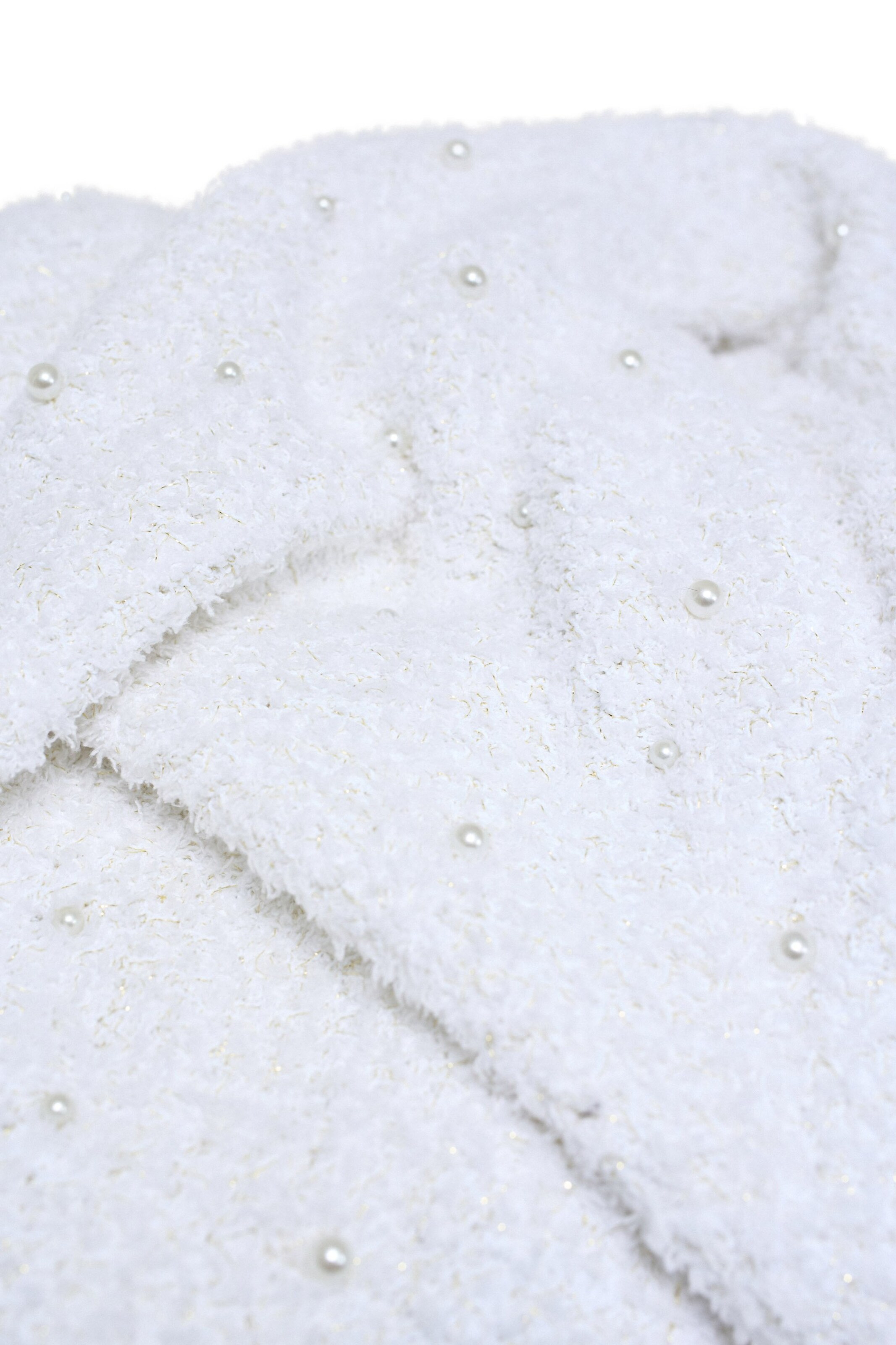 Salsa Jeans Strickjacken 'Perlen' in Weiß