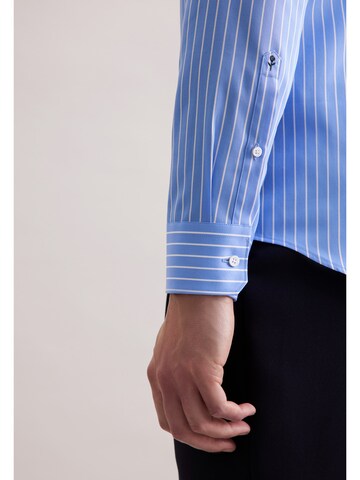 SEIDENSTICKER Slim fit Zakelijk overhemd 'SMART CLASSICS' in Blauw