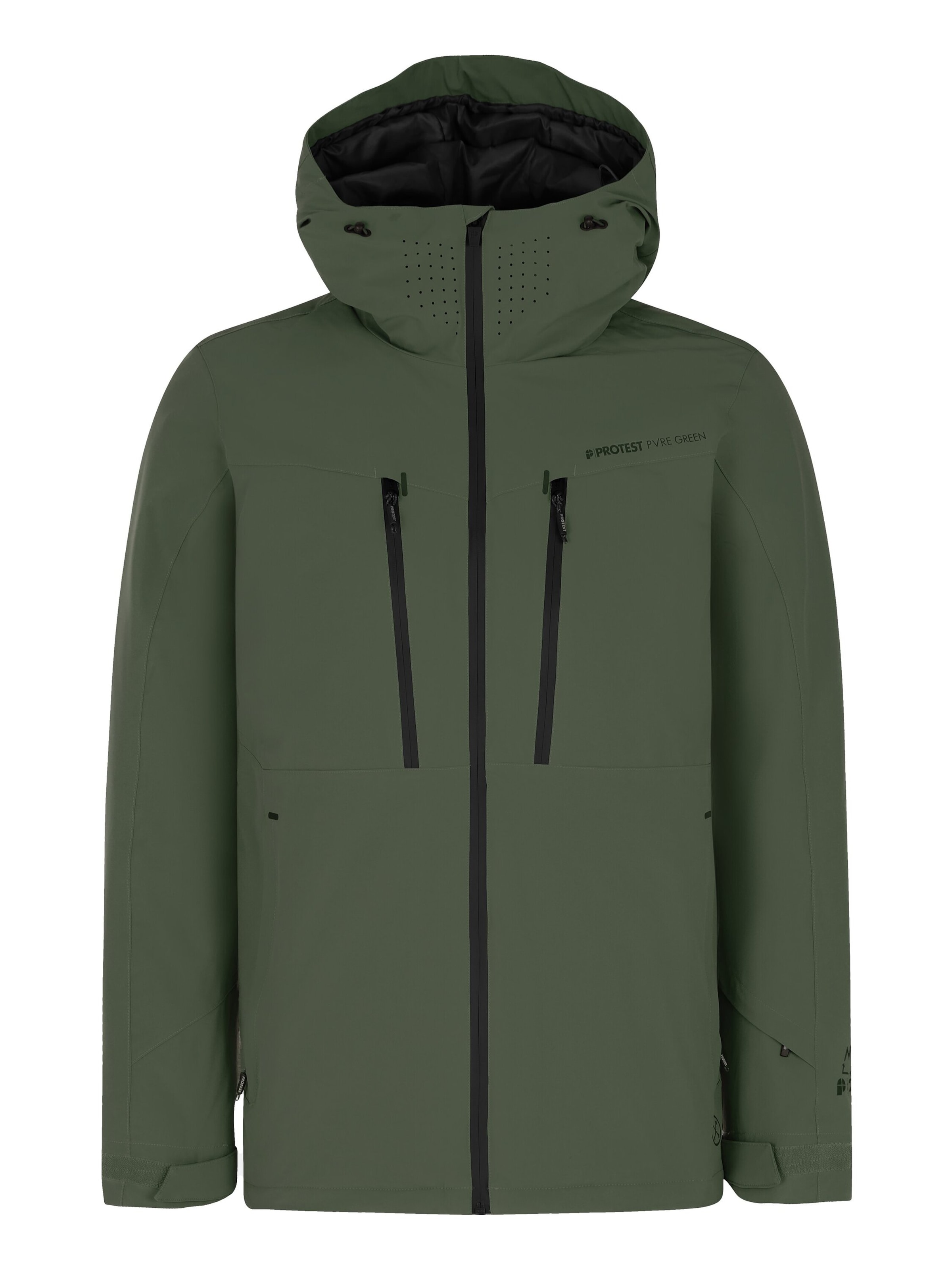 PROTEST Sportjacke 'PRTTIMOTHY'‌‌‌ in Grün: Vorderseite