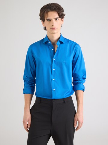 Michael Kors Slim Fit Бизнес риза в синьо: отпред