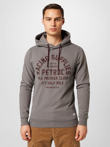 Petrol Industries Sweatshirt in Grijs: voorkant