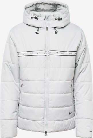 Nike Sportswear Демисезонная куртка 'REPEAT' в Серый: спереди