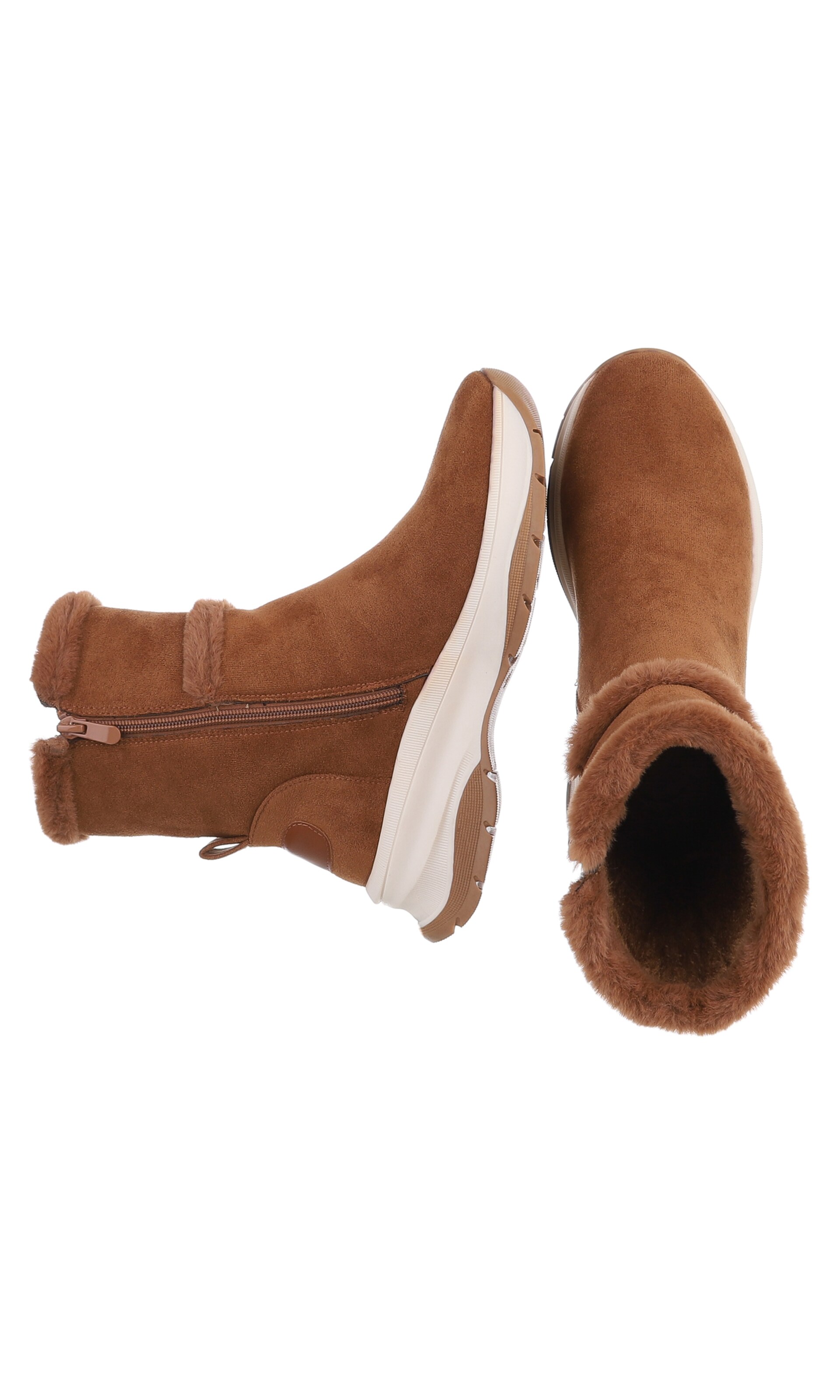 Ital-Design Stiefelette in Braun