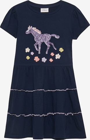 s.Oliver Kleid in Blau: Vorderseite