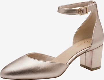Escarpins MARCO TOZZI en or : devant
