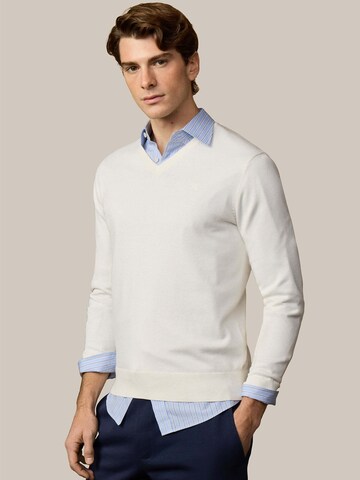 Hackett London Sweater 'ESS' in White