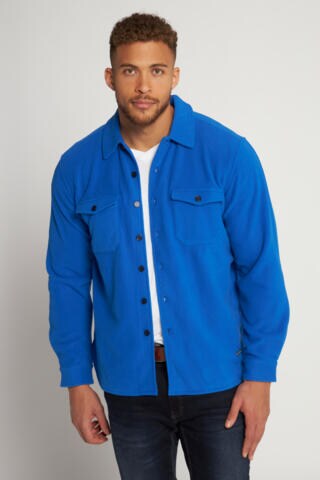 JP1880 Regular fit Overhemd in Blauw: voorkant