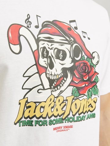 JACK & JONES Shirt 'X-mas' in Wit