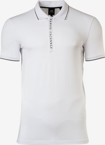 ARMANI EXCHANGE Poloshirt in Weiß: predná strana