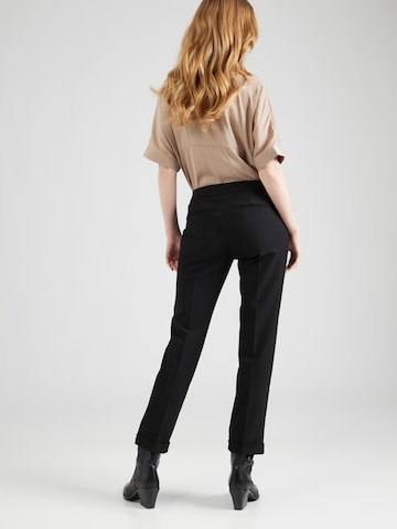 MAX&Co. Slimfit Spodnie w kant 'Monopoli' w kolorze czarny