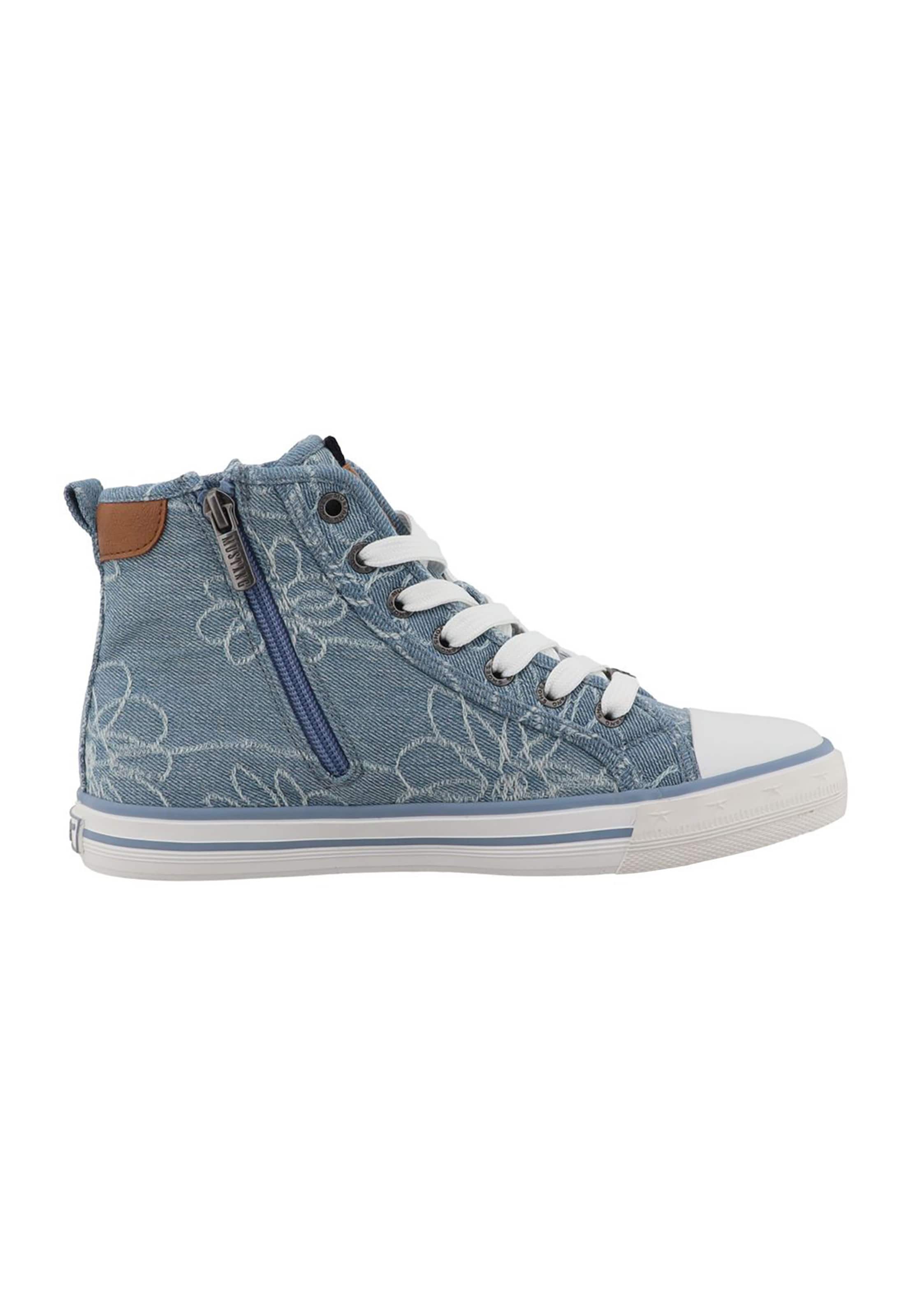 MUSTANG Sneakers hoog in Blauw