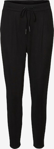 VERO MODA Tapered Pleat-Front Pants in Black: front