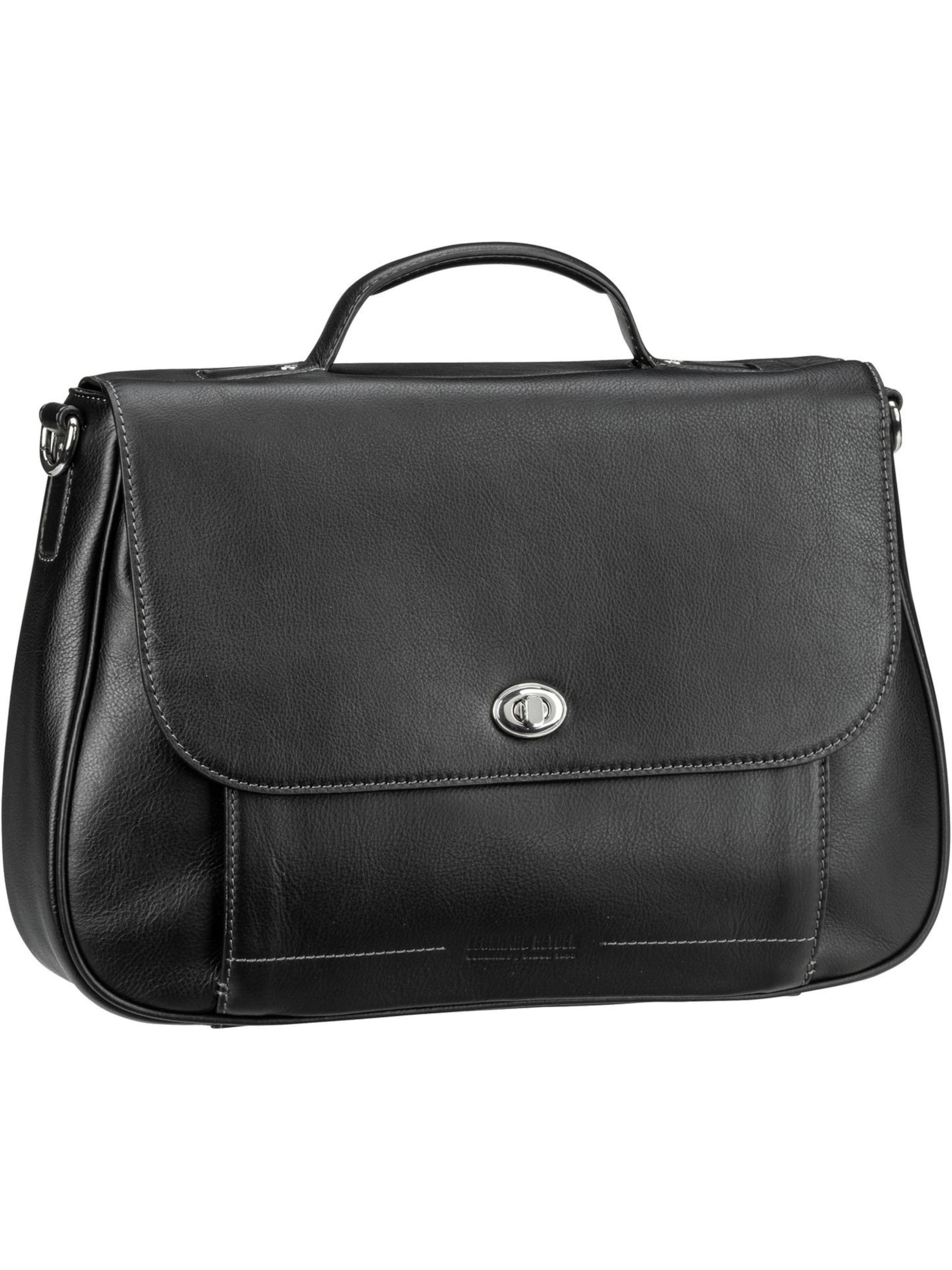 Borsa portadocumenti 'Nizza' di LEONHARD HEYDEN in nero: frontale