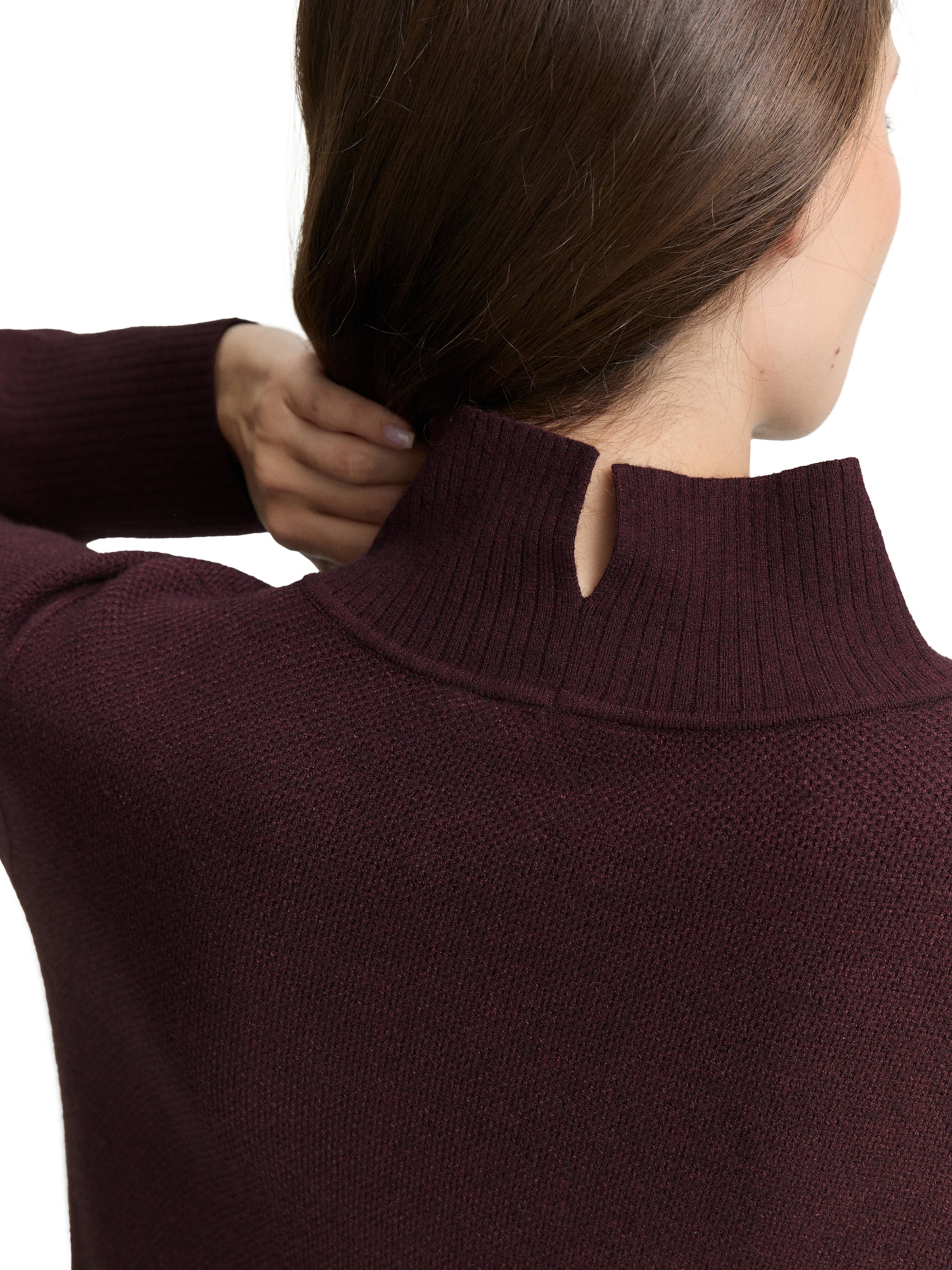 TOM TAILOR - Vestido de punto en rojo